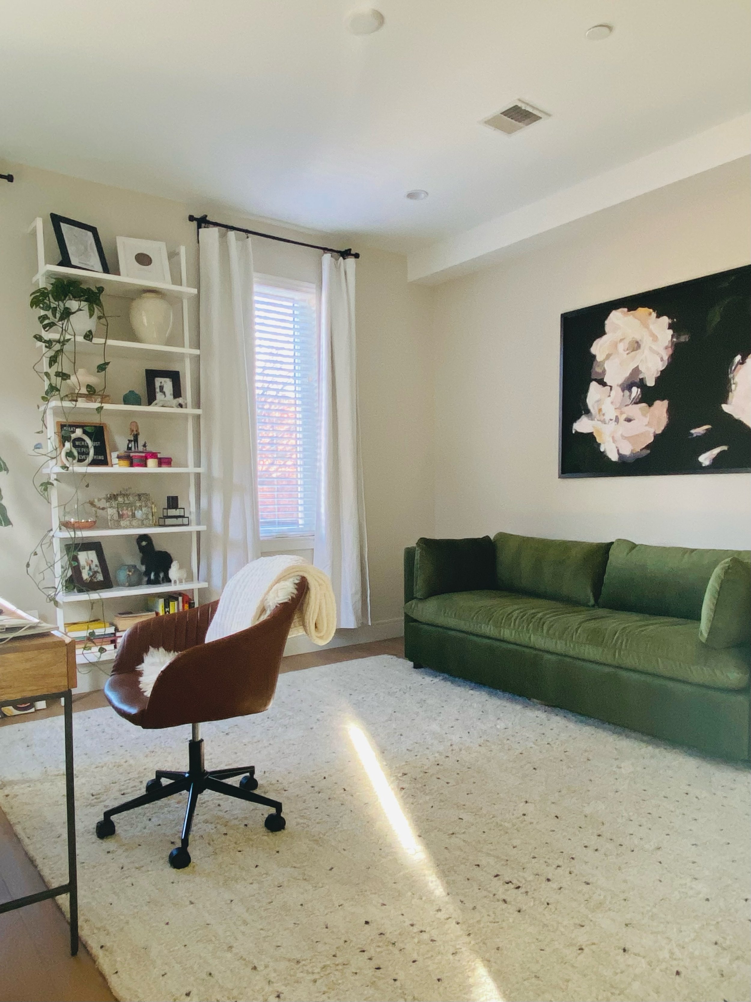 oversized print in office