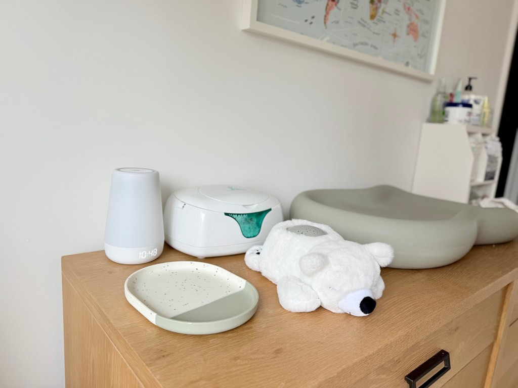 Image of diaper changing station items