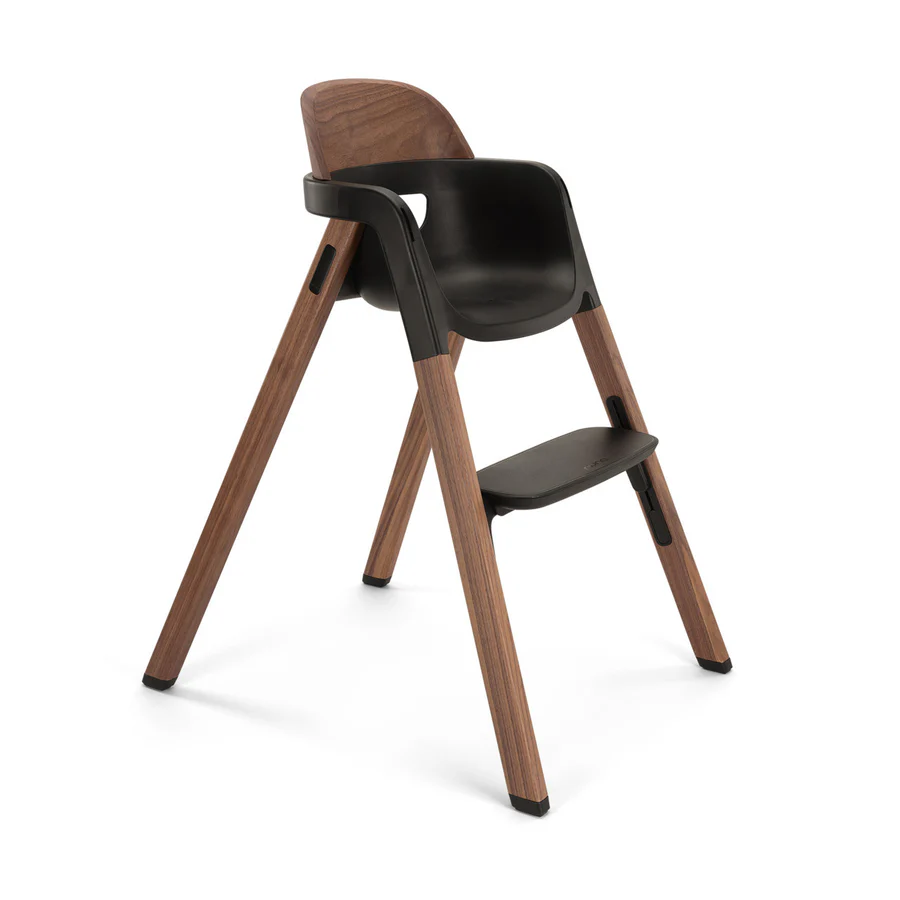 Nuna Bryn high chair in Sanderson-Black Walnut color without cushion or tray