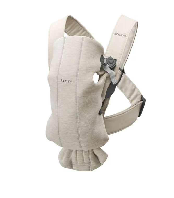 BabyBjörn Baby Carrier Mini, 3D Jersey, Light Beige