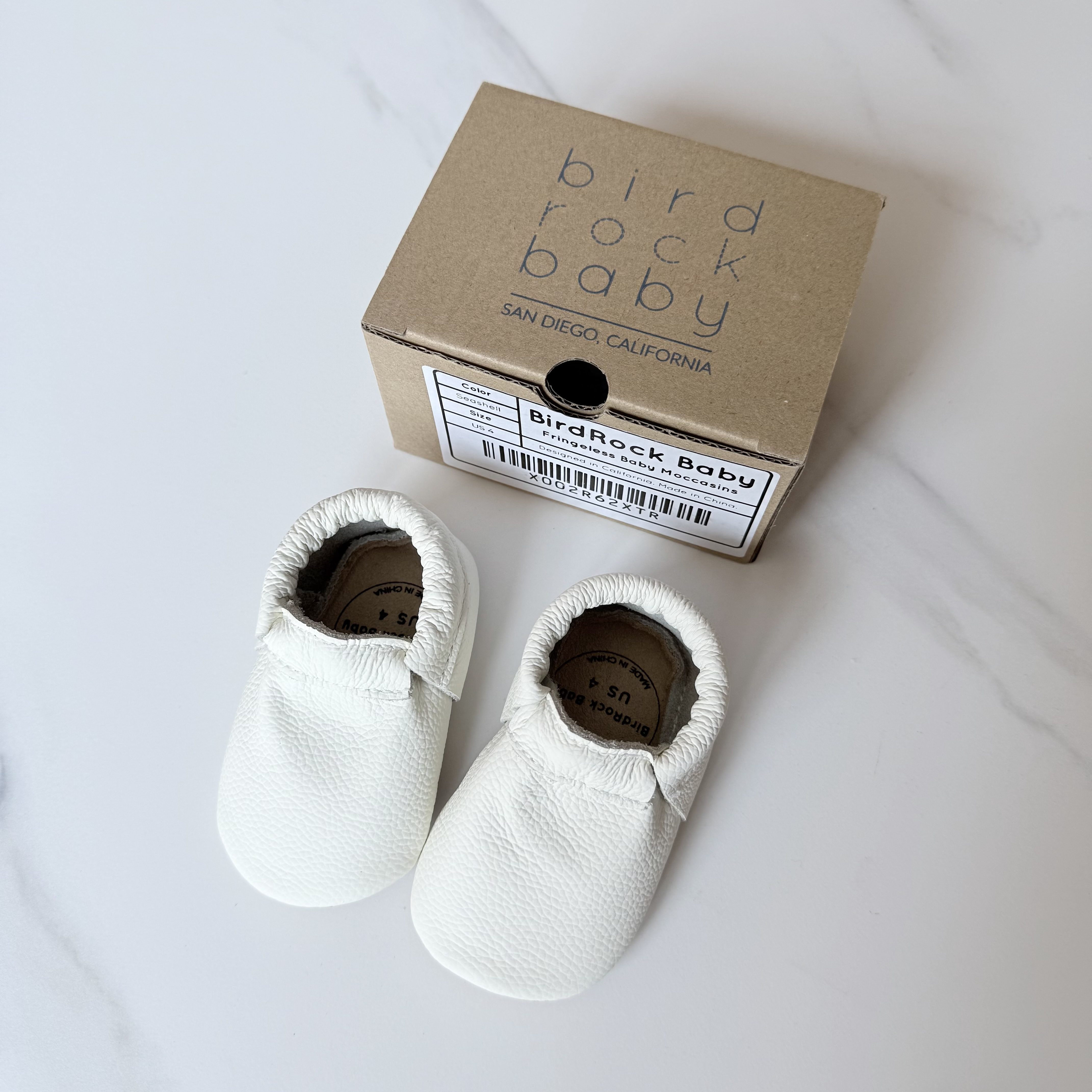 Image of Birdrock Baby Fringeless Moccasins 
