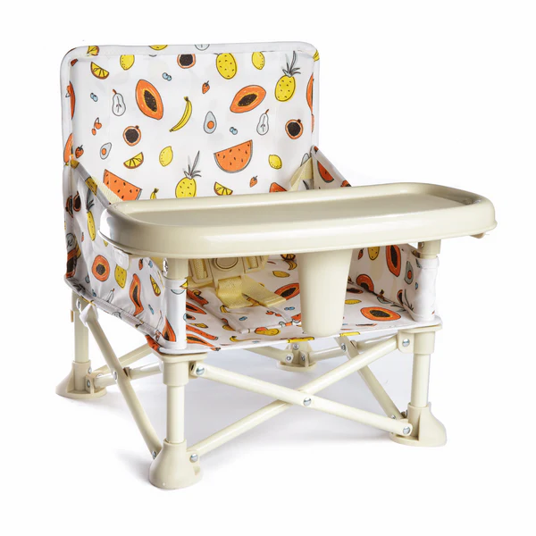 Izimini Portable Baby Chair in Clementine print